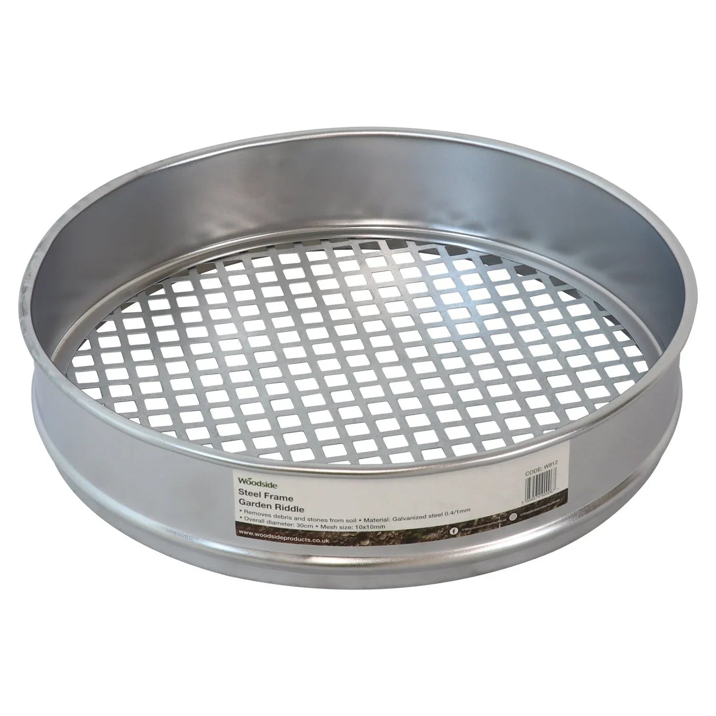 B Green LTD Heavy Duty Garden Riddle, 30cm Potting Sieve, Mesh Soil/Compost Sift